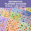 Load image into Gallery viewer, Decorative Planner Stickers (28 Sheets