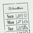 Load image into Gallery viewer, transparent weather stickers with days of the week, numbers and weather icons