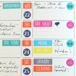 Load image into Gallery viewer, weekly planner stickers with days, numbers, appointments and plans