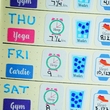 Load image into Gallery viewer, exercise stickers with sleep tracker water tracker step counter
