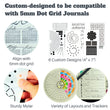 Load image into Gallery viewer, A5 Journal Stencils for 5mm Dot Grid