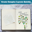 Load image into Gallery viewer, create complex layouts quickly with stencils