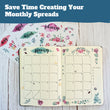 Load image into Gallery viewer, save time creating monthly spreads