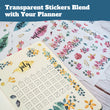 Load image into Gallery viewer, transparent stickers blend with your planner
