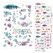 Load image into Gallery viewer, Transparent Monthly Planner Flower Stickers (12 Sheets)
