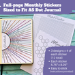 Load image into Gallery viewer, A5 size habit tracking monthly planner stickers
