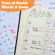 Load image into Gallery viewer, Weekly Planner Layout Journaling Supplies Kit (18 Stencils & 14 Sticker Sheets) - Colorful