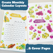 Load image into Gallery viewer, Transparent Monthly Planner Fruit Stickers (12 Sheets)