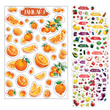 Load image into Gallery viewer, Transparent Monthly Planner Fruit Stickers (12 Sheets)
