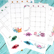 Load image into Gallery viewer, 2025 Floral Monthly Calendar A5 Planner Stickers (25 Sheets)
