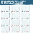 Load image into Gallery viewer, 2024 Floral Monthly Calendar A5 Planner Stickers (25 Sheets)
