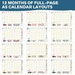 Load image into Gallery viewer, 2025 Floral Monthly Calendar A5 Planner Stickers (25 Sheets)
