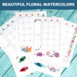 Load image into Gallery viewer, 2025 Floral Monthly Calendar A5 Planner Stickers (25 Sheets)
