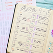 Load image into Gallery viewer, weekly planner layout with transparent and writable stickers
