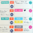 Load image into Gallery viewer, weekly planner stickers with days, numbers, appointments and plans
