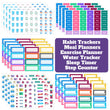 Load image into Gallery viewer, Health Fitness Habit Tracker Stickers
