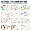 Load image into Gallery viewer, Seasonal Holiday Planner Stickers and Stencils
