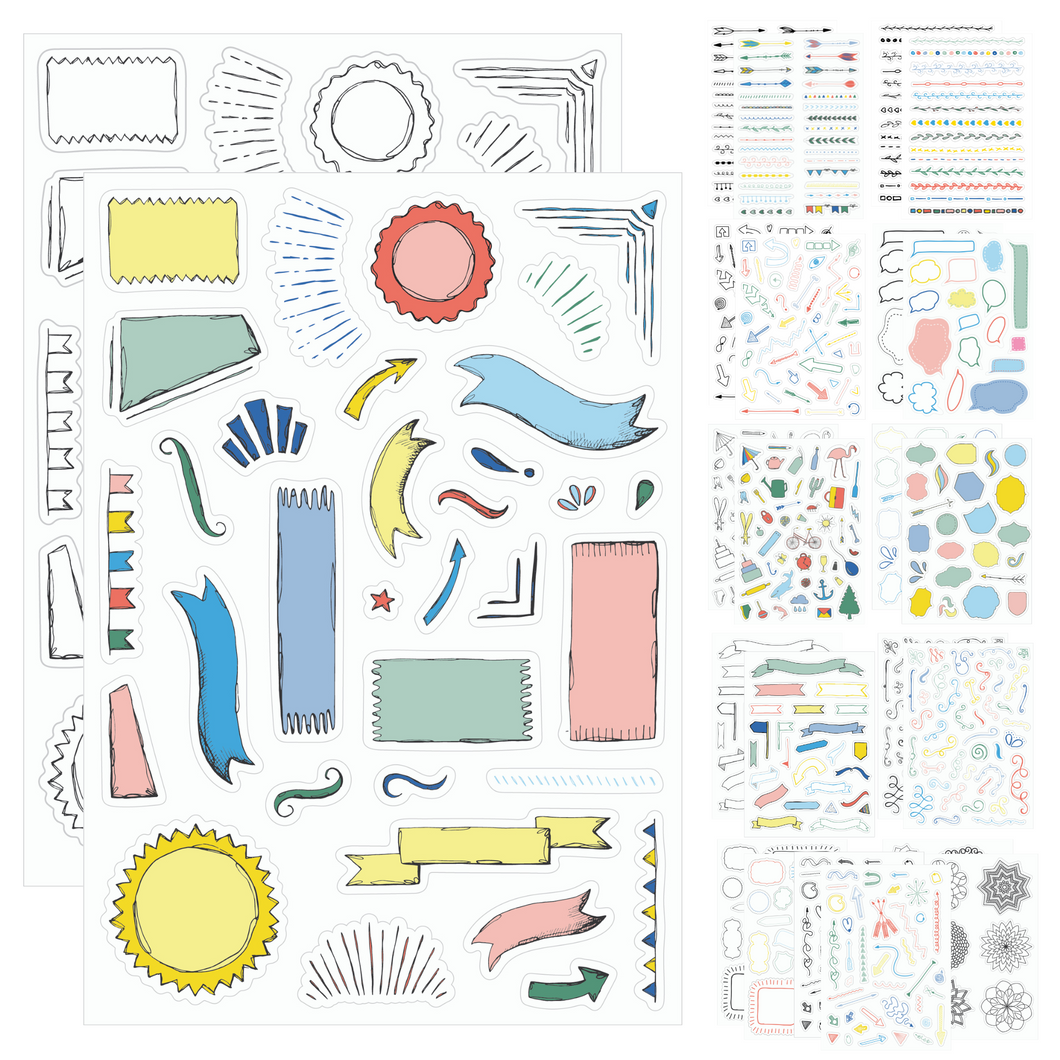 Ultimate Design Stickers (24 Sheets)