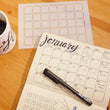 Load image into Gallery viewer, Monthly Calendar Journal Stencils
