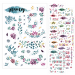 Load image into Gallery viewer, Transparent Monthly Planner Flower Stickers (12 Sheets)
