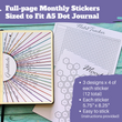 Load image into Gallery viewer, A5 size habit tracking monthly planner stickers
