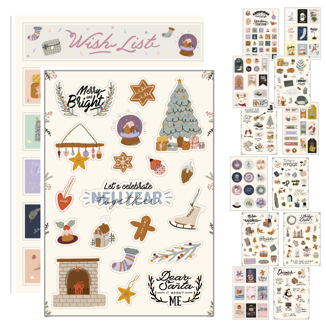 Merry Christmas Stickers (14 Sheets)