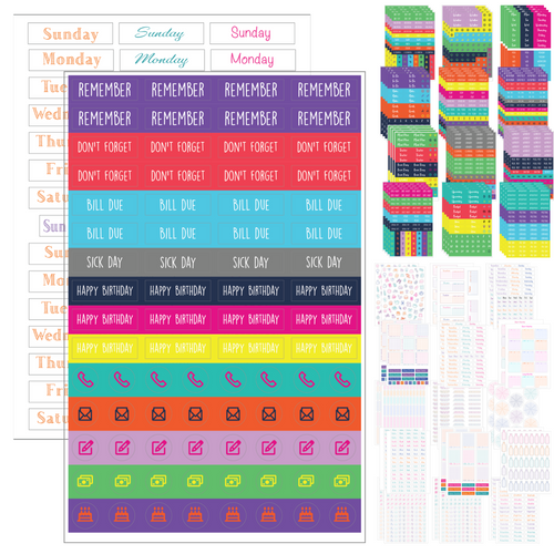 Portable Planner Stencils (16 Stencils) - Journal Stencils for Habit  Trackers, Calendars, Template Layouts – Sunny Streak
