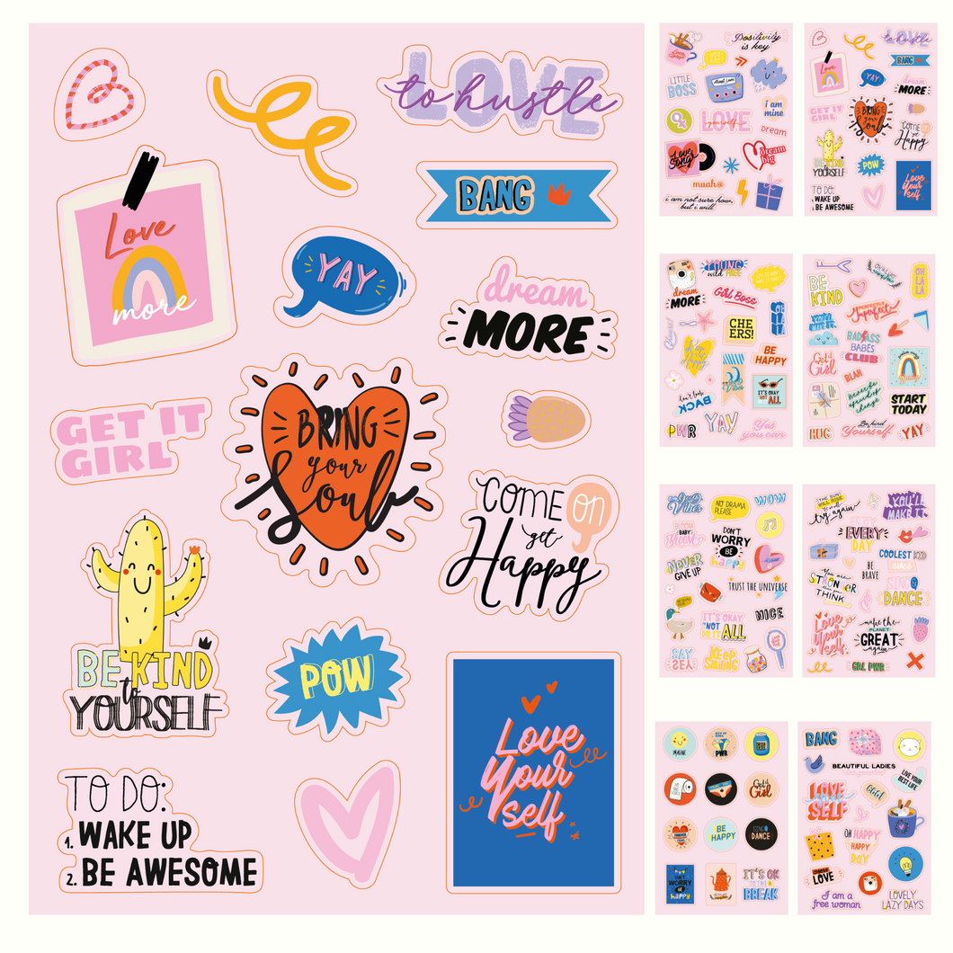 Girl Power Stickers (8 Sheets)