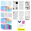Load image into Gallery viewer, health fitness planner stickers and journal stencils
